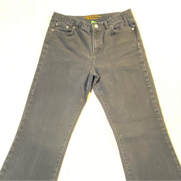 LRL Ralph Lauren Jeans Womens Sz 10 Black Classic Bootcut Mid Rise Casual Denim - Picture 2 of 14